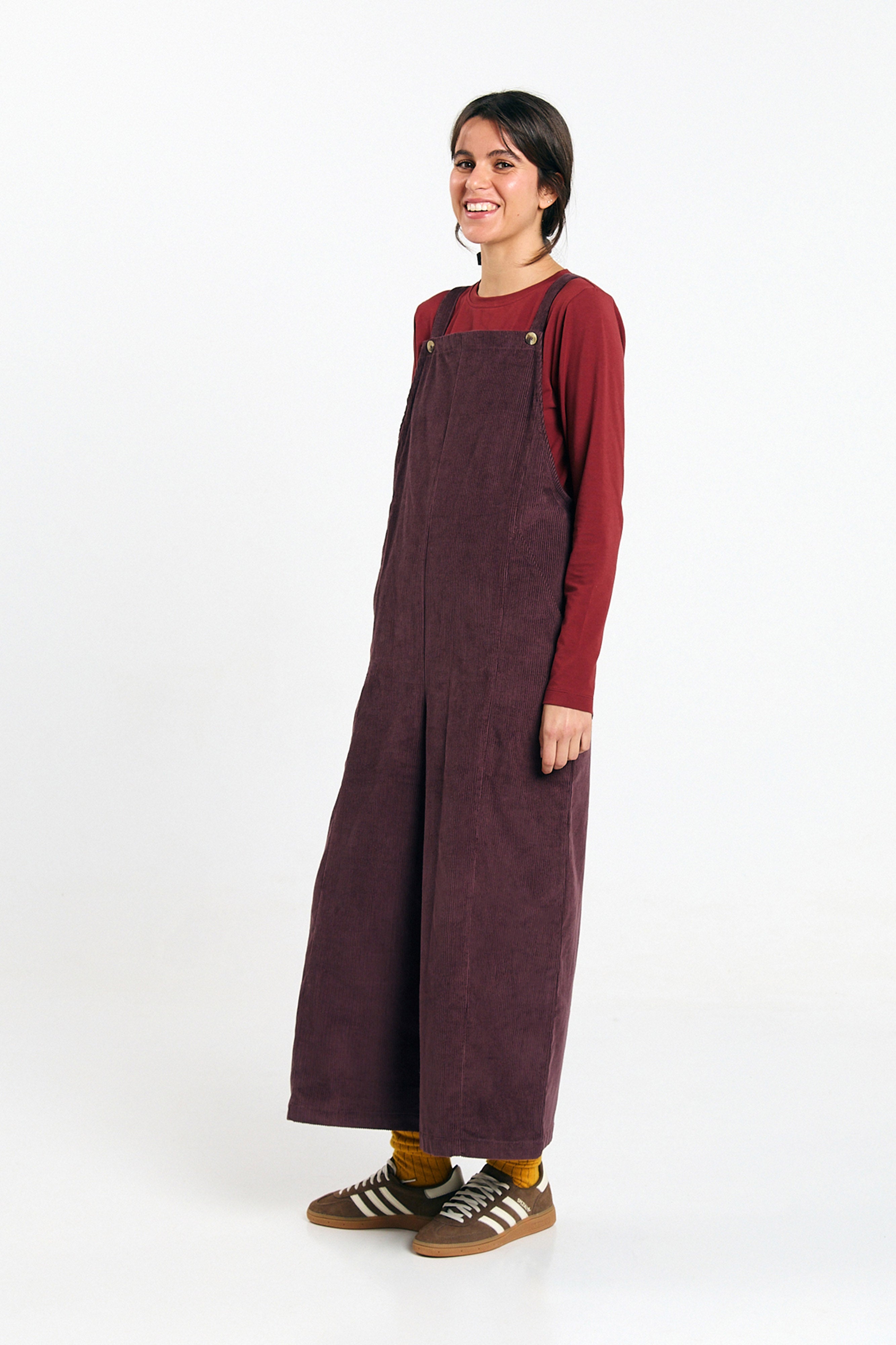 MIRA JUMPSUIT CORD BROWN