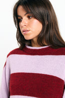 BABOL JUMPER STRIPES BRICK