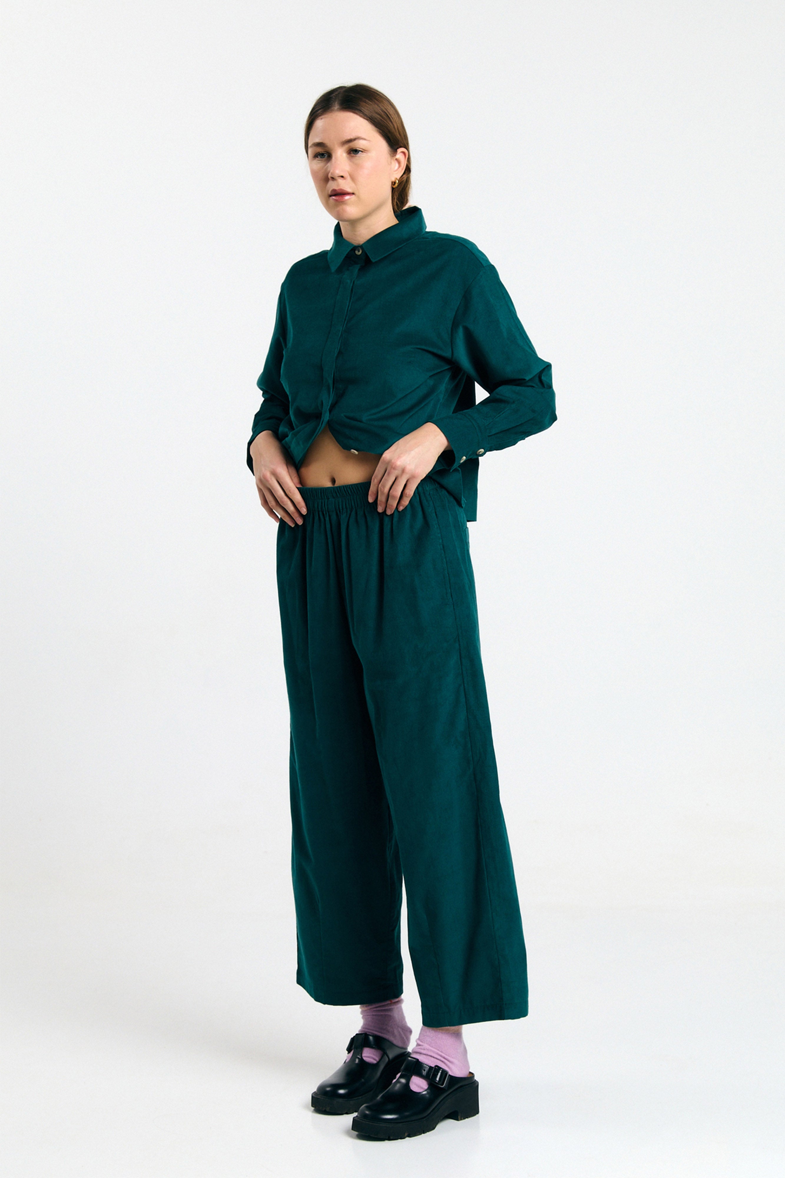 AVIS PANTS DEEP GREEN