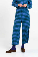 AVIS PANTS CHECK BLUE