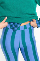 ULMO LEGGINGS STRIPES GREEN