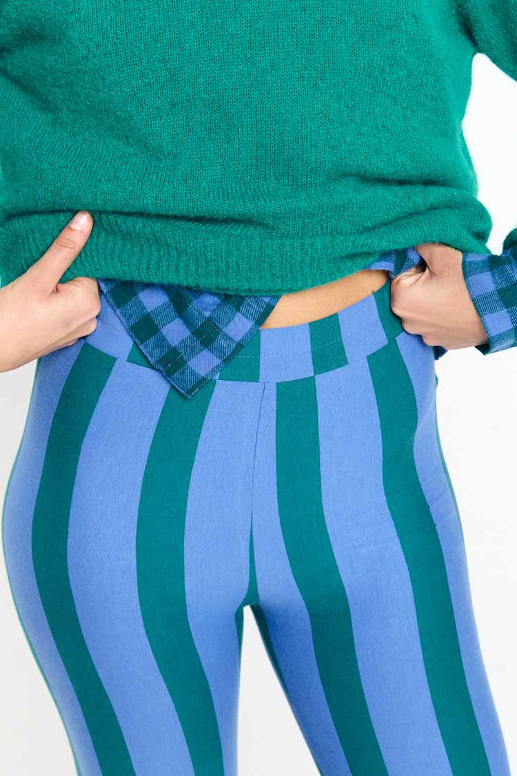 ULMO LEGGINGS STRIPES GREEN