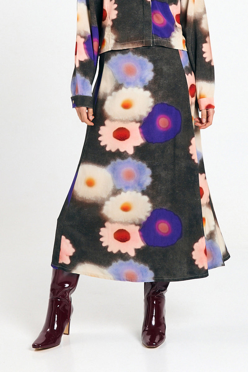 BORNEO SKIRT PRINT BLOSSOM