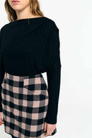 FARO SKIRT CHECK BLACK
