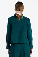 VILA SHIRT DEEP GREEN