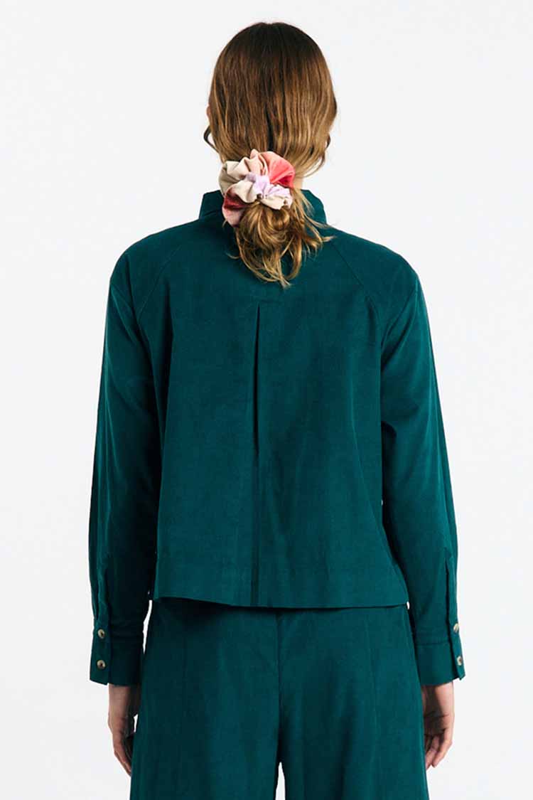 VILA SHIRT DEEP GREEN
