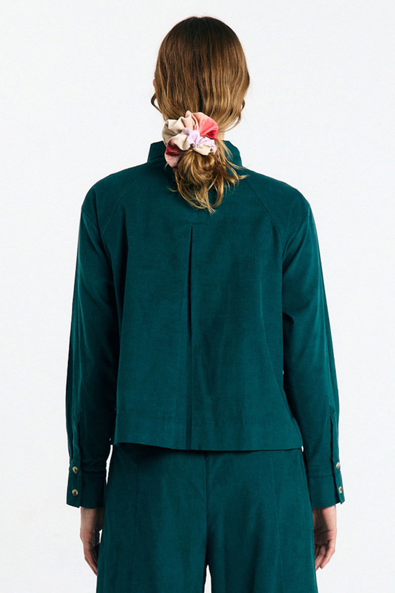 VILA SHIRT DEEP GREEN