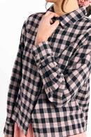 VILA SHIRT CHECK BLACK