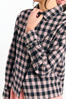 VILA SHIRT CHECK BLACK