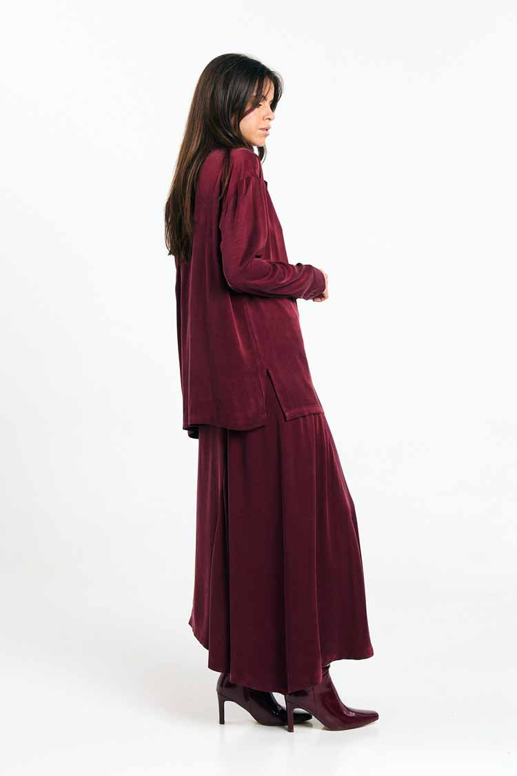 LOUSA SHIRT BURGUNDY