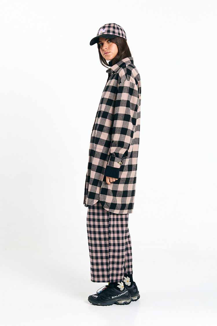 SEIA OVERSHIRT CHECK BLACK