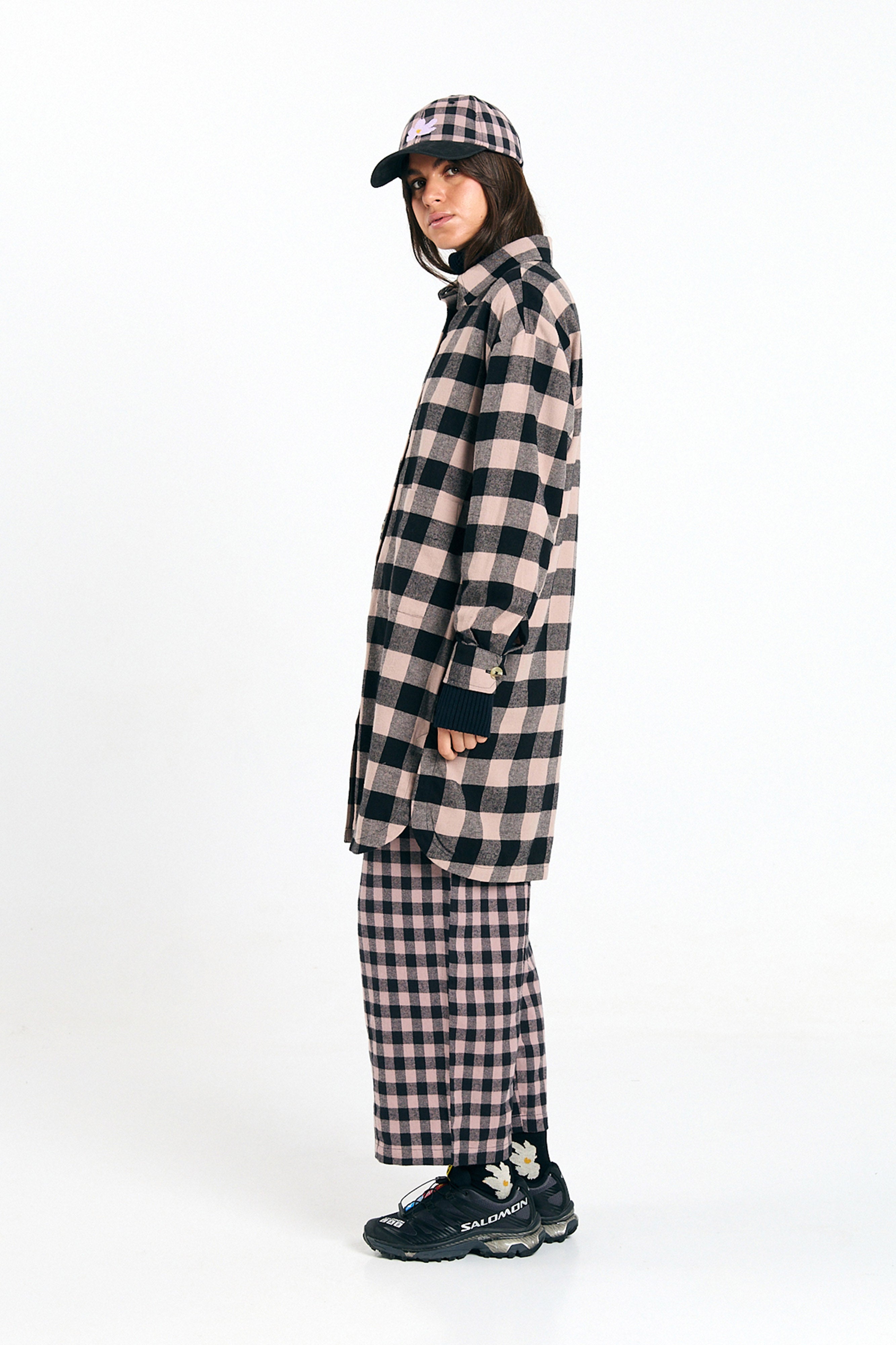 SEIA OVERSHIRT CHECK BLACK