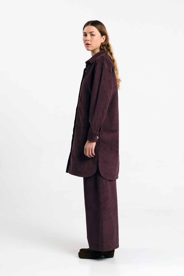 SEIA OVERSHIRT CORD BROWN