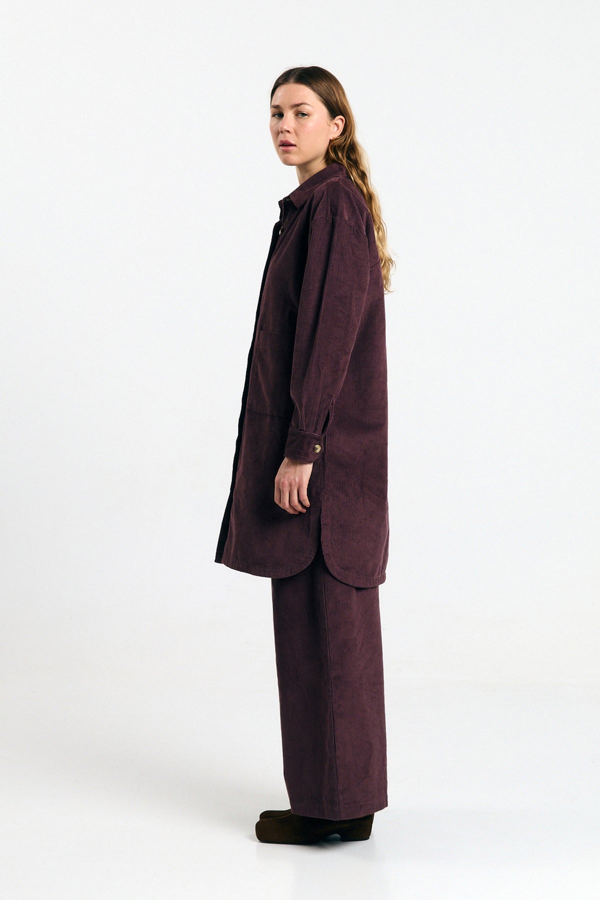 SEIA OVERSHIRT CORD BROWN