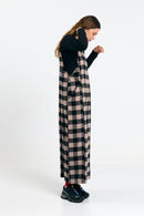 MIRA JUMPSUIT CHECK BLACK