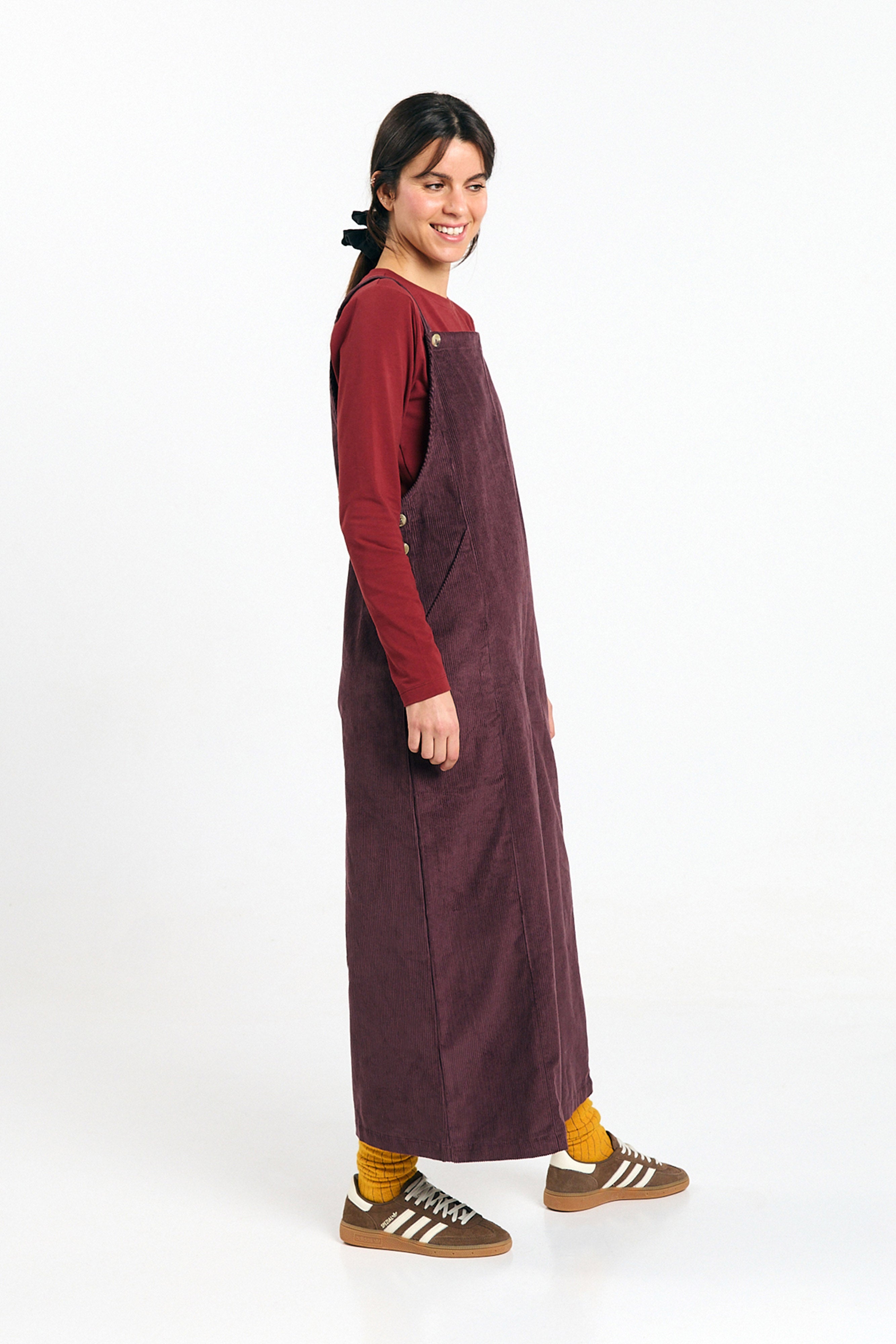 MIRA JUMPSUIT CORD BROWN