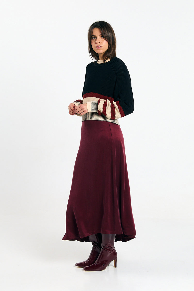 NELAS JUMPER STRIPES BLACK