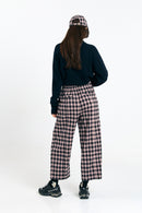 AVIS PANTS CHECK BLACK