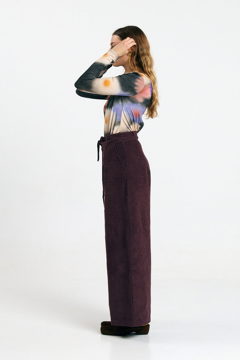 SILVES PANTS CORD BROWN