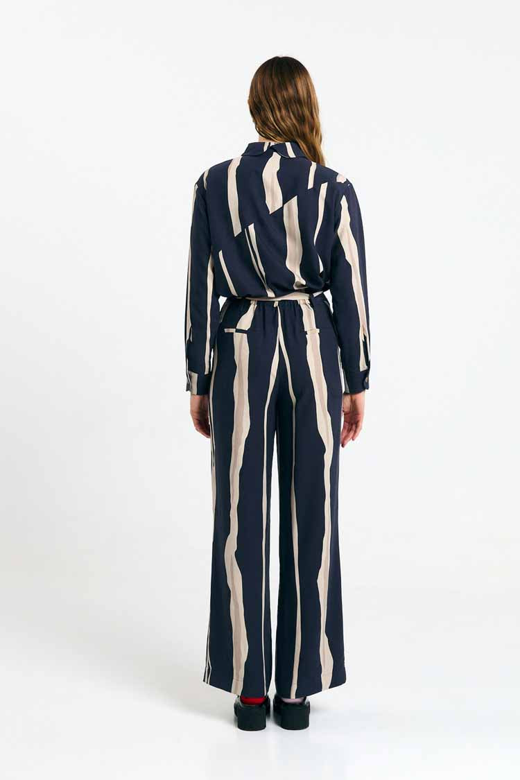 EO PANTS PRINT FLYSCH