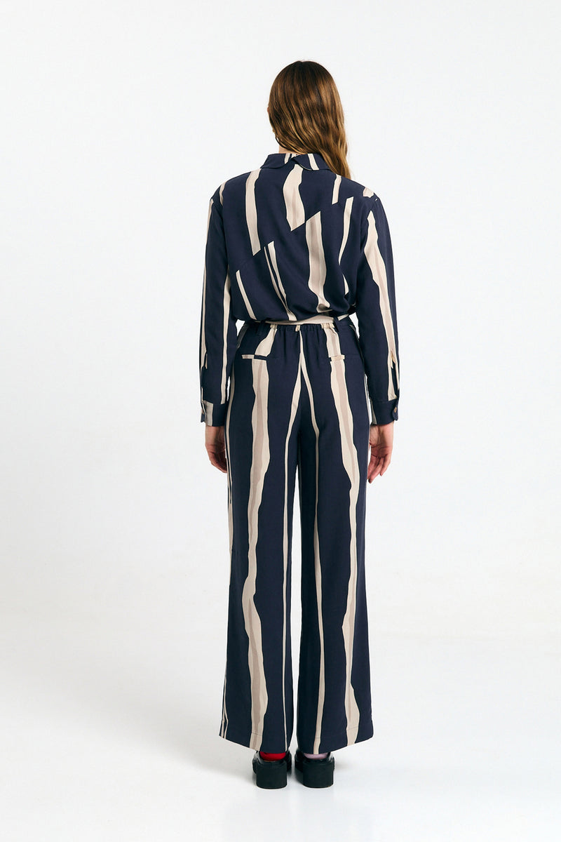 EO PANTS PRINT FLYSCH