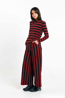 PALAU PANTS STRIPES BRICK