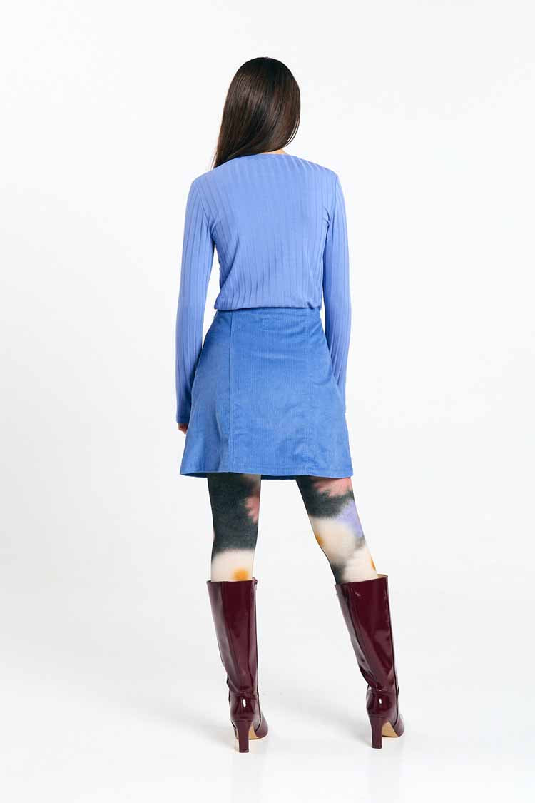 FARO SKIRT CORD MID BLUE