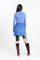 FARO SKIRT CORD MID BLUE