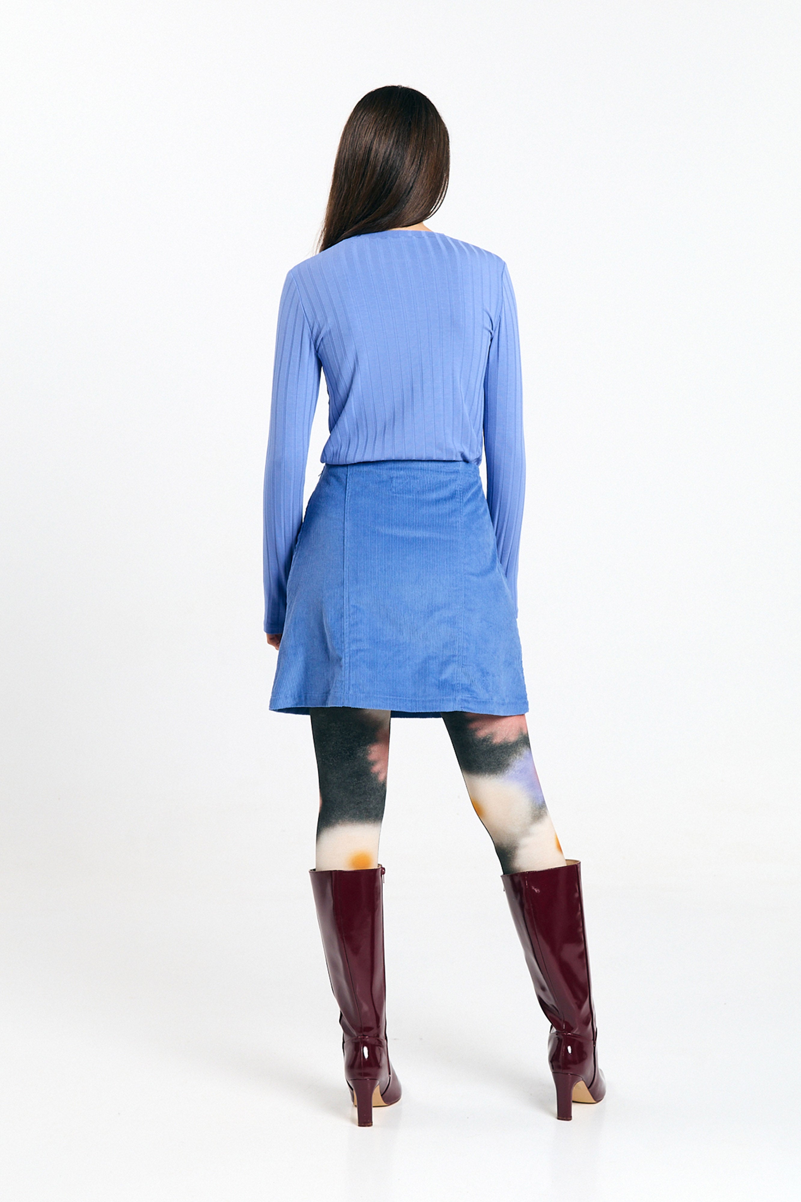 FARO SKIRT CORD MID BLUE