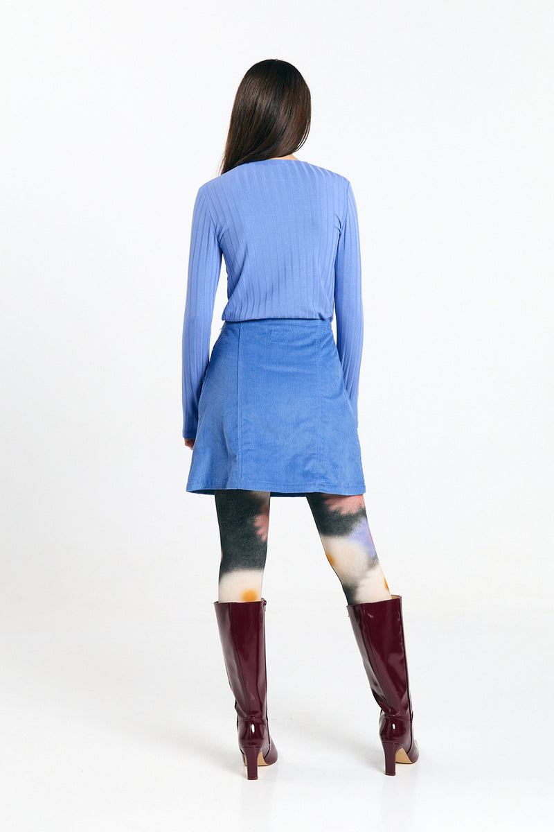 FARO SKIRT CORD MID BLUE