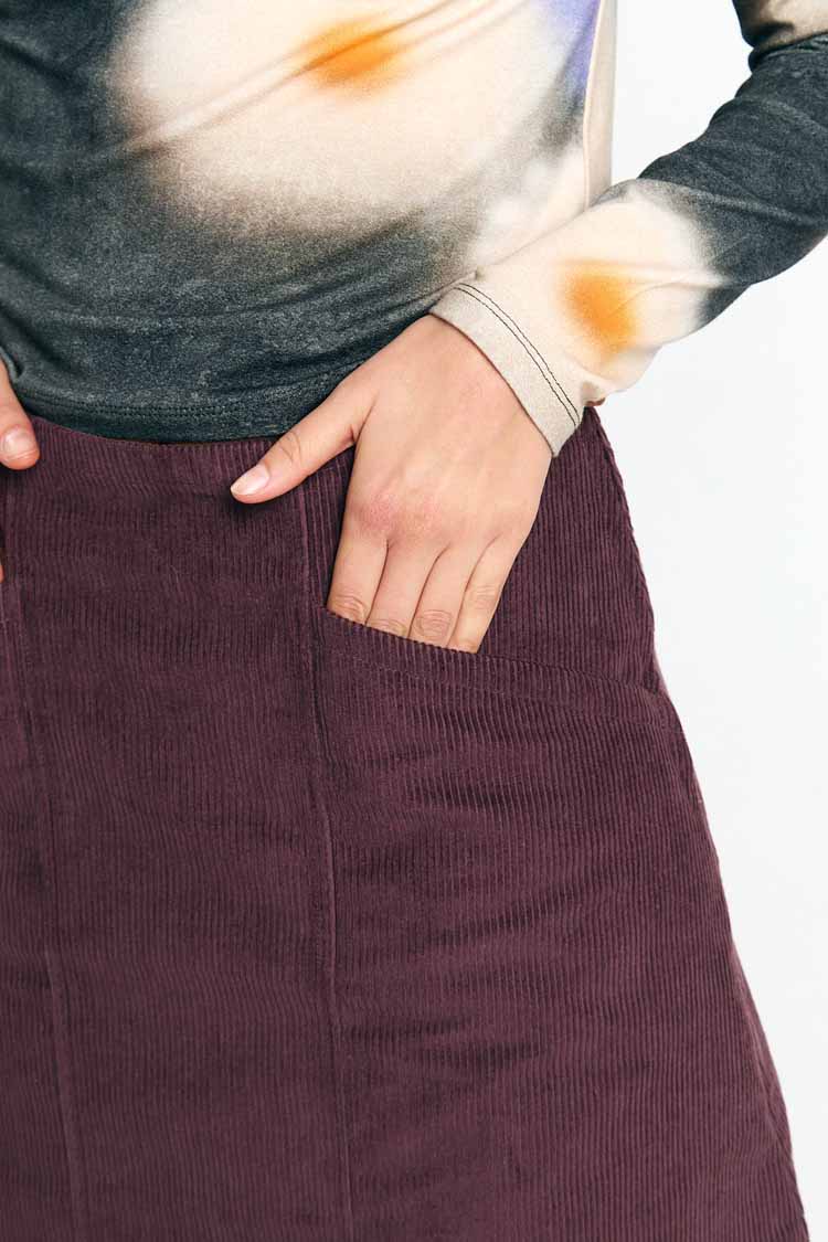 FARO SKIRT CORD BROWN