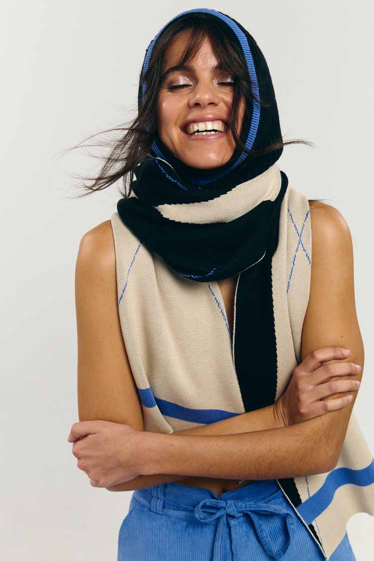 REGINA BALACLAVA BICOLOR BLACK