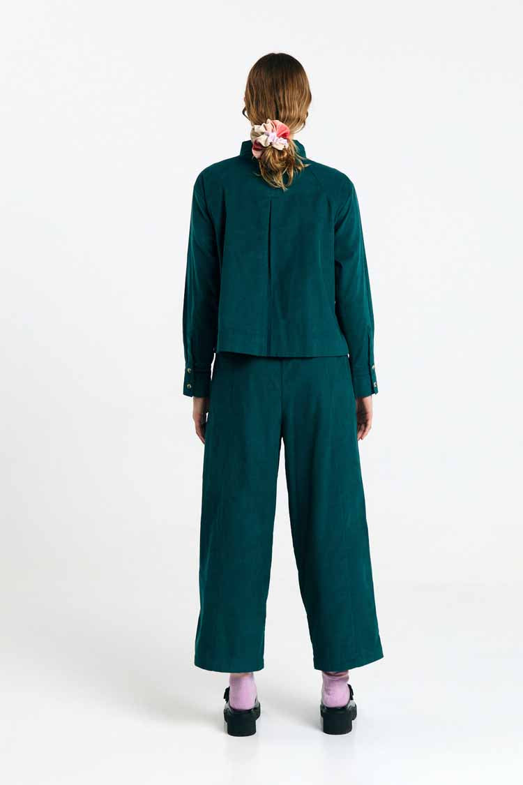 VILA SHIRT DEEP GREEN