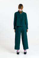 VILA SHIRT DEEP GREEN