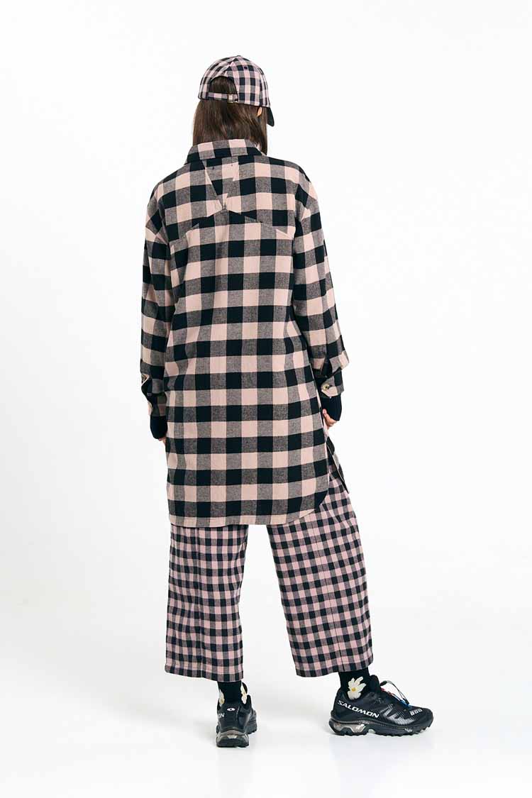 SEIA OVERSHIRT CHECK BLACK