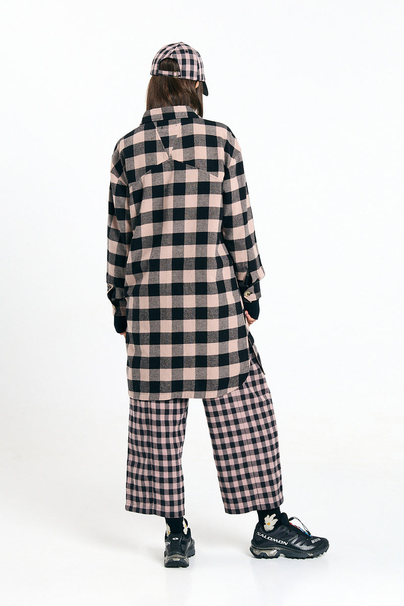 SEIA OVERSHIRT CHECK BLACK