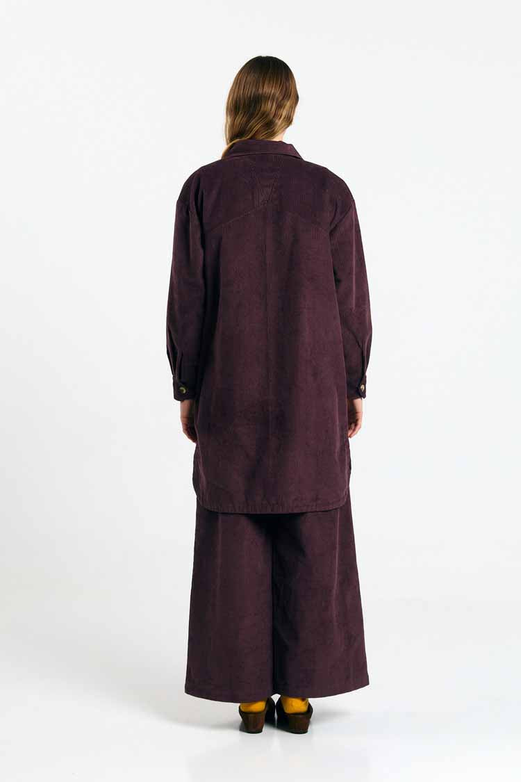 SEIA OVERSHIRT CORD BROWN
