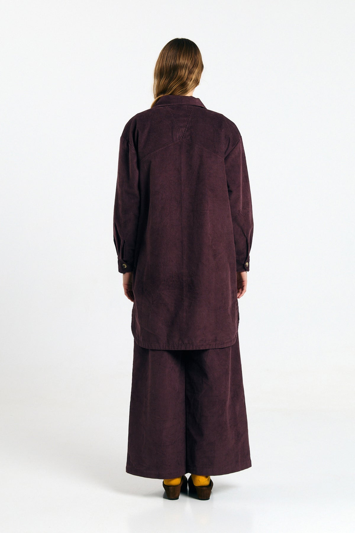 SEIA OVERSHIRT CORD BROWN