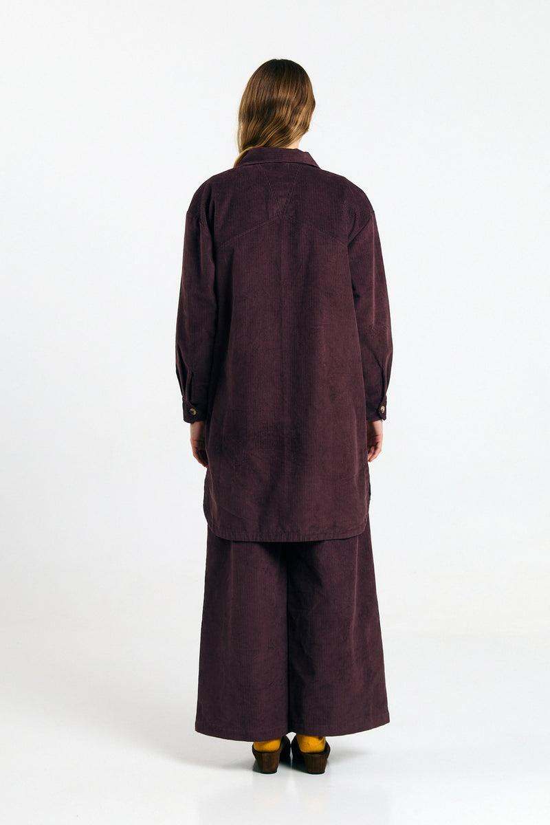 SEIA OVERSHIRT CORD BROWN
