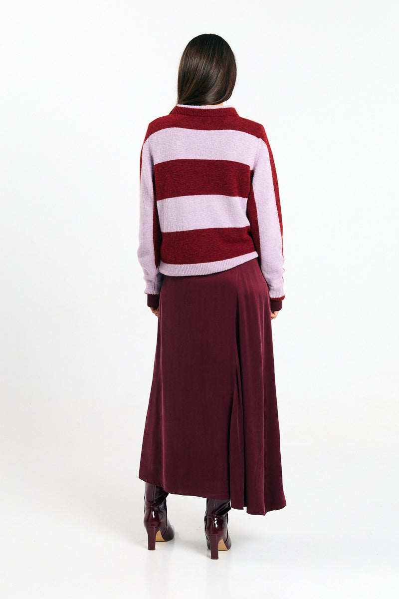 BABOL JUMPER STRIPES BRICK