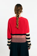NELAS JUMPER STRIPES RED