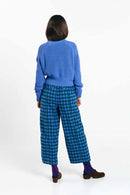 AVIS PANTS CHECK BLUE