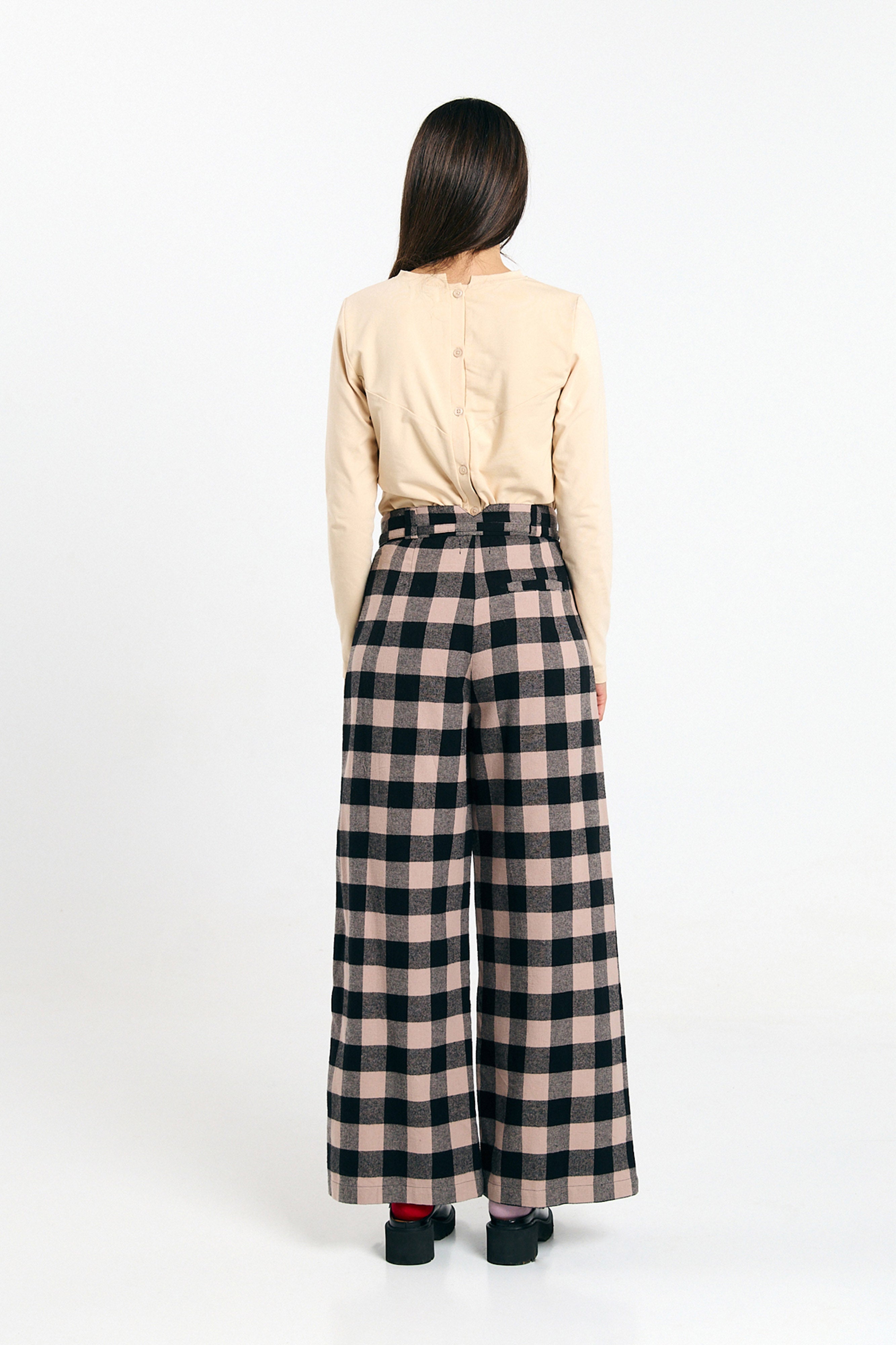 SILVES PANTS CHECK BLACK