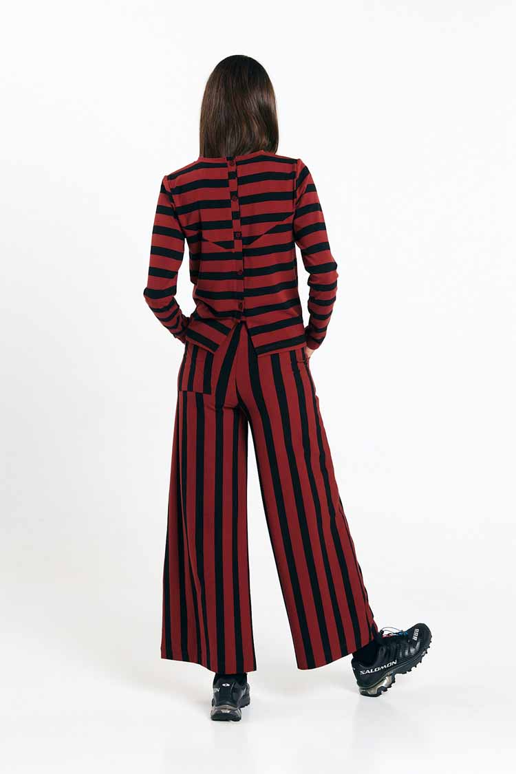 PALAU PANTS STRIPES BRICK