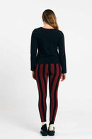 ULMO LEGGINGS STRIPES BRICK