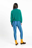 ULMO LEGGINGS STRIPES GREEN