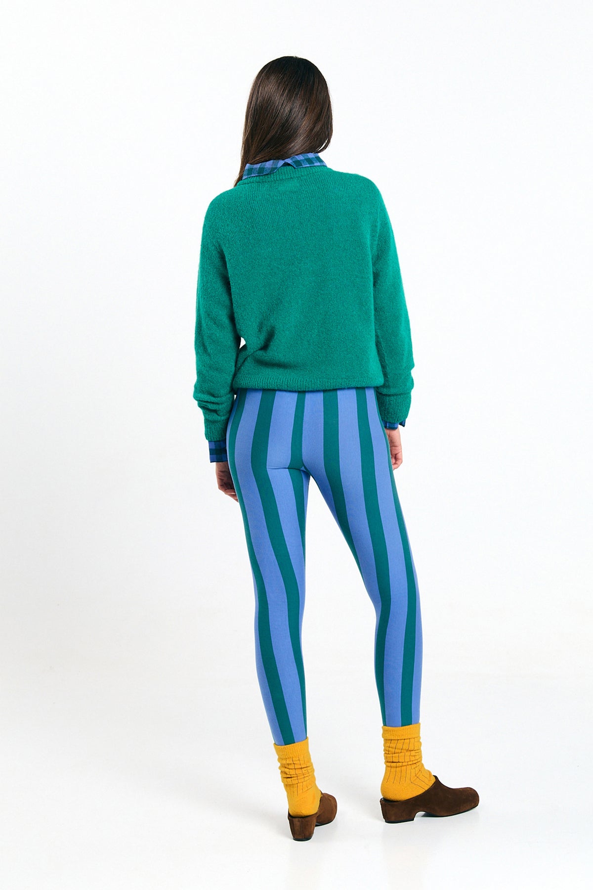 ULMO LEGGINGS STRIPES GREEN