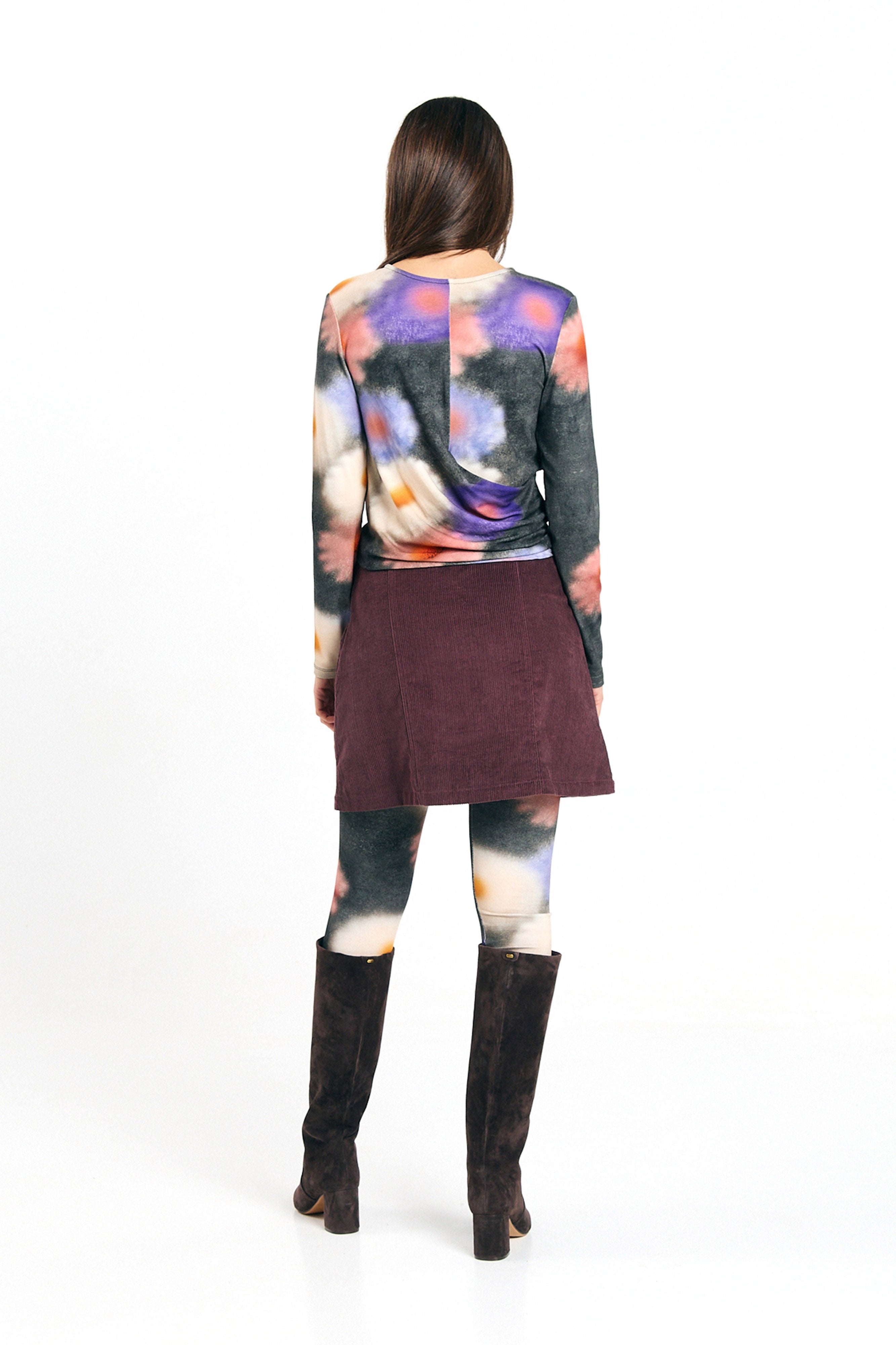 FARO SKIRT CORD BROWN