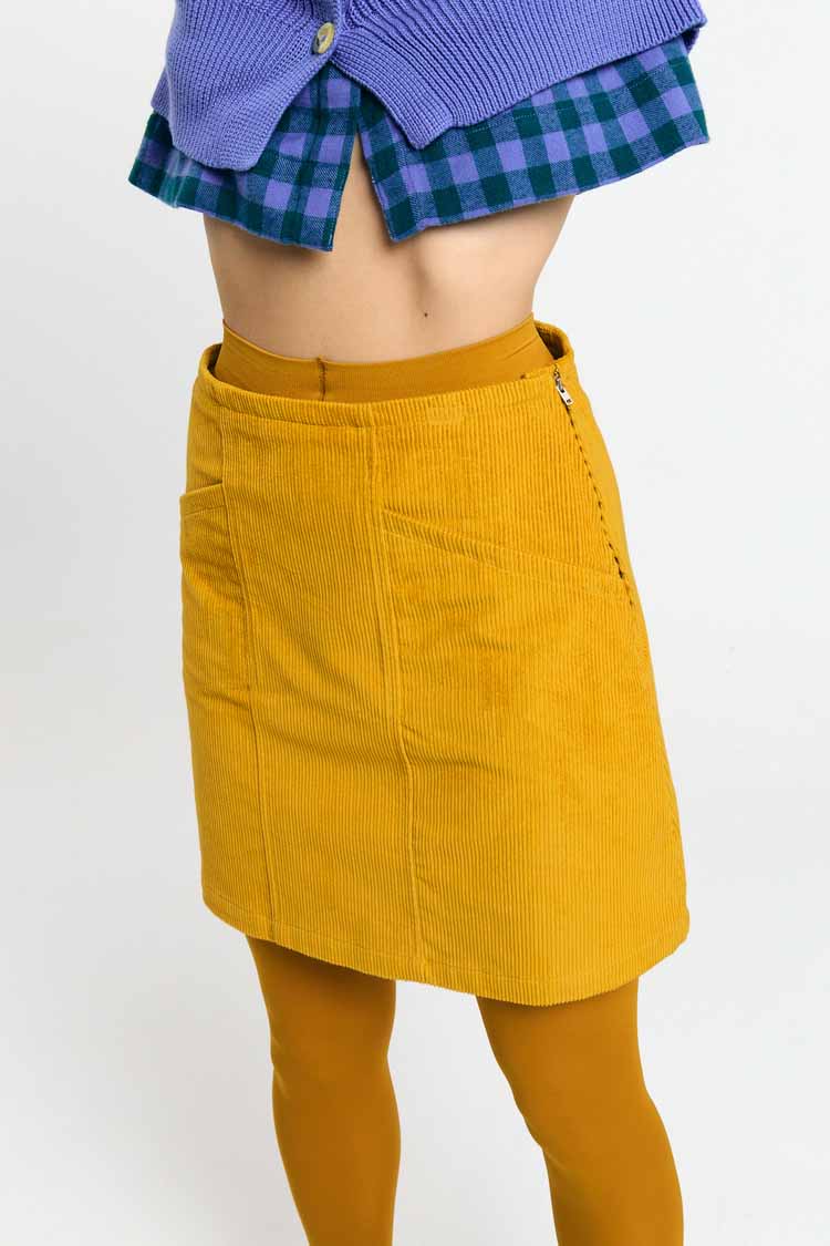 FARO SKIRT CORD MUSTARD