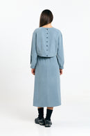FERRO SKIRT BLUE GRAY